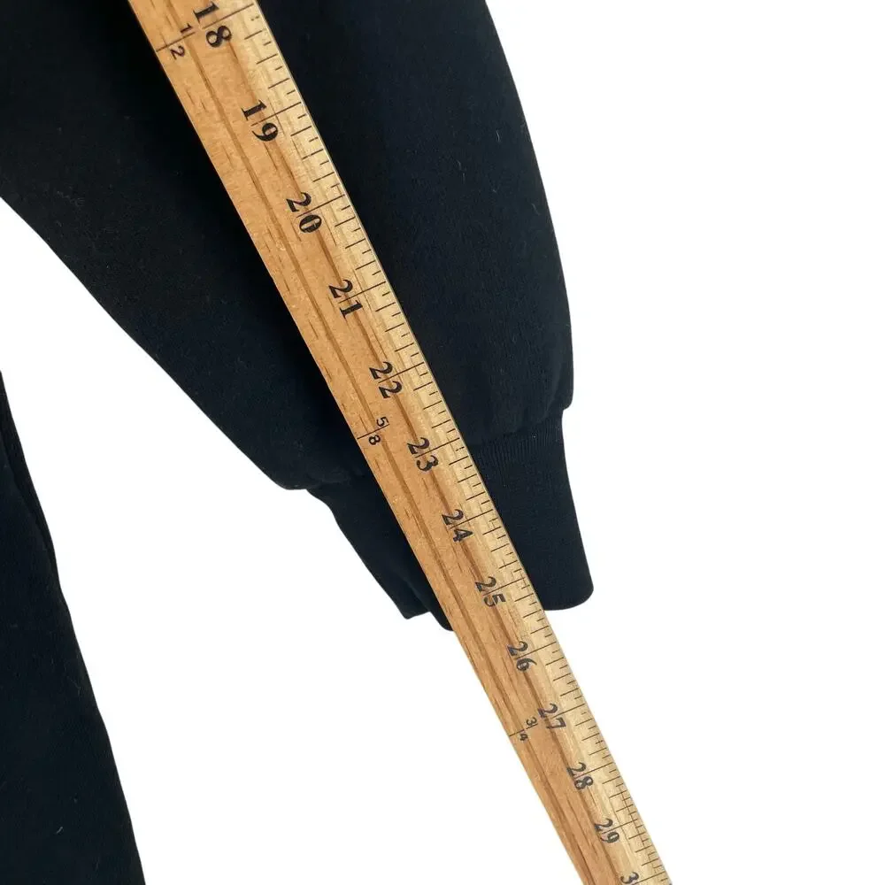 Madewell MWL Betterterry Hoodie Sweatshirt Dress SZ S Black Midi Pockets NB239 - Picture 6 of 10